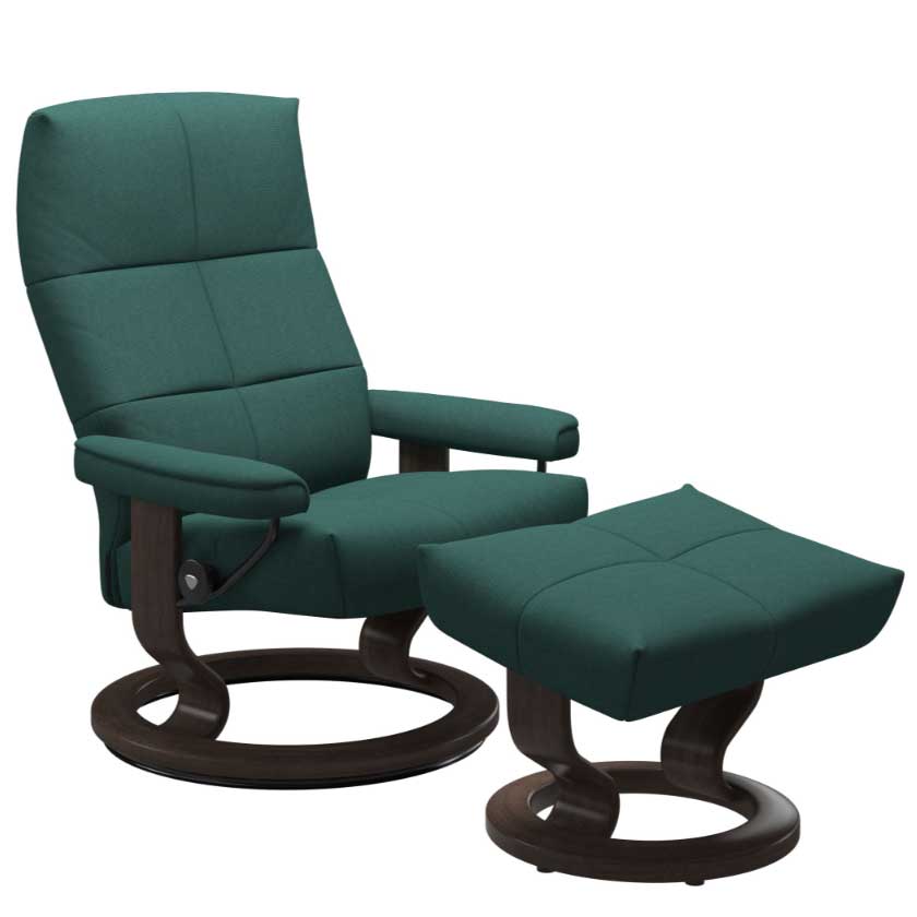 Stressless David Classic Base Recliner Chair with Footstool