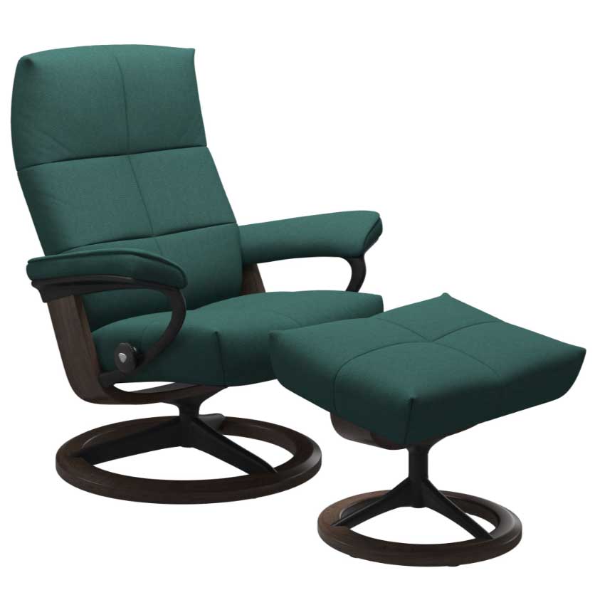 Stressless David Signature Base Recliner Chair with Footstool