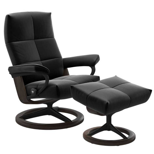 Stressless David Signature Base Recliner Chair with Footstool