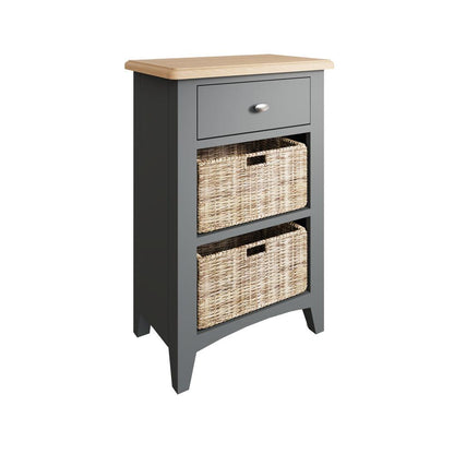Manor Collection Woodstock 1 Drawer 2 Basket Unit