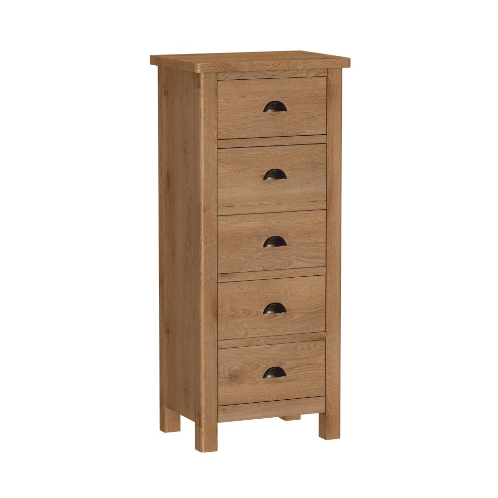Manor Collection Radstock 5 Drawer Narrow Chest