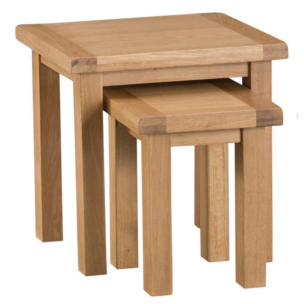 Manor Collection Lockwood Oak Nest of 2 Tables