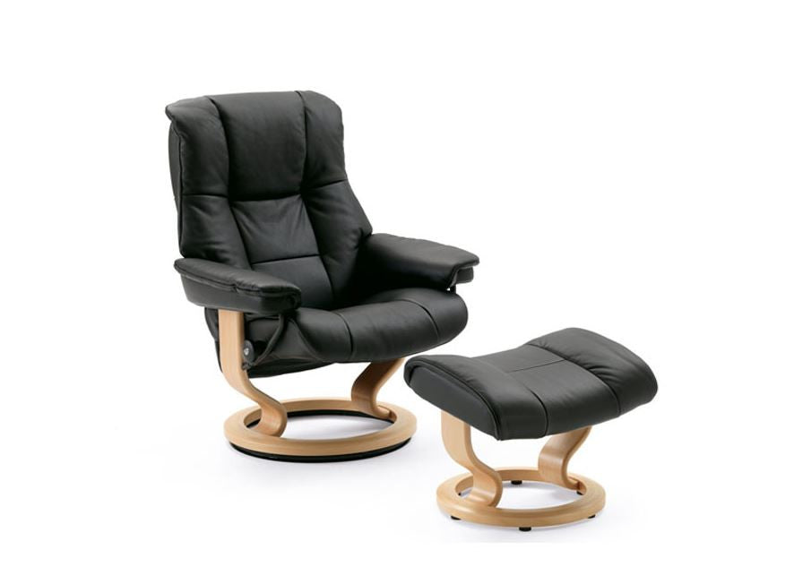 Stressless Mayfair Recliner Chair with Footstool (M)