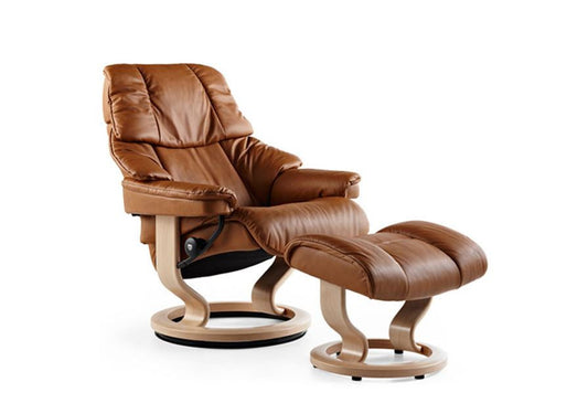 Stressless Reno Recliner Chair with Footstool (S)